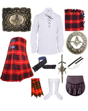  Cameron Red Tartan Outfit