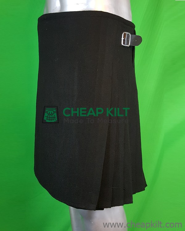 Custom Made Black Tartan Kilt
